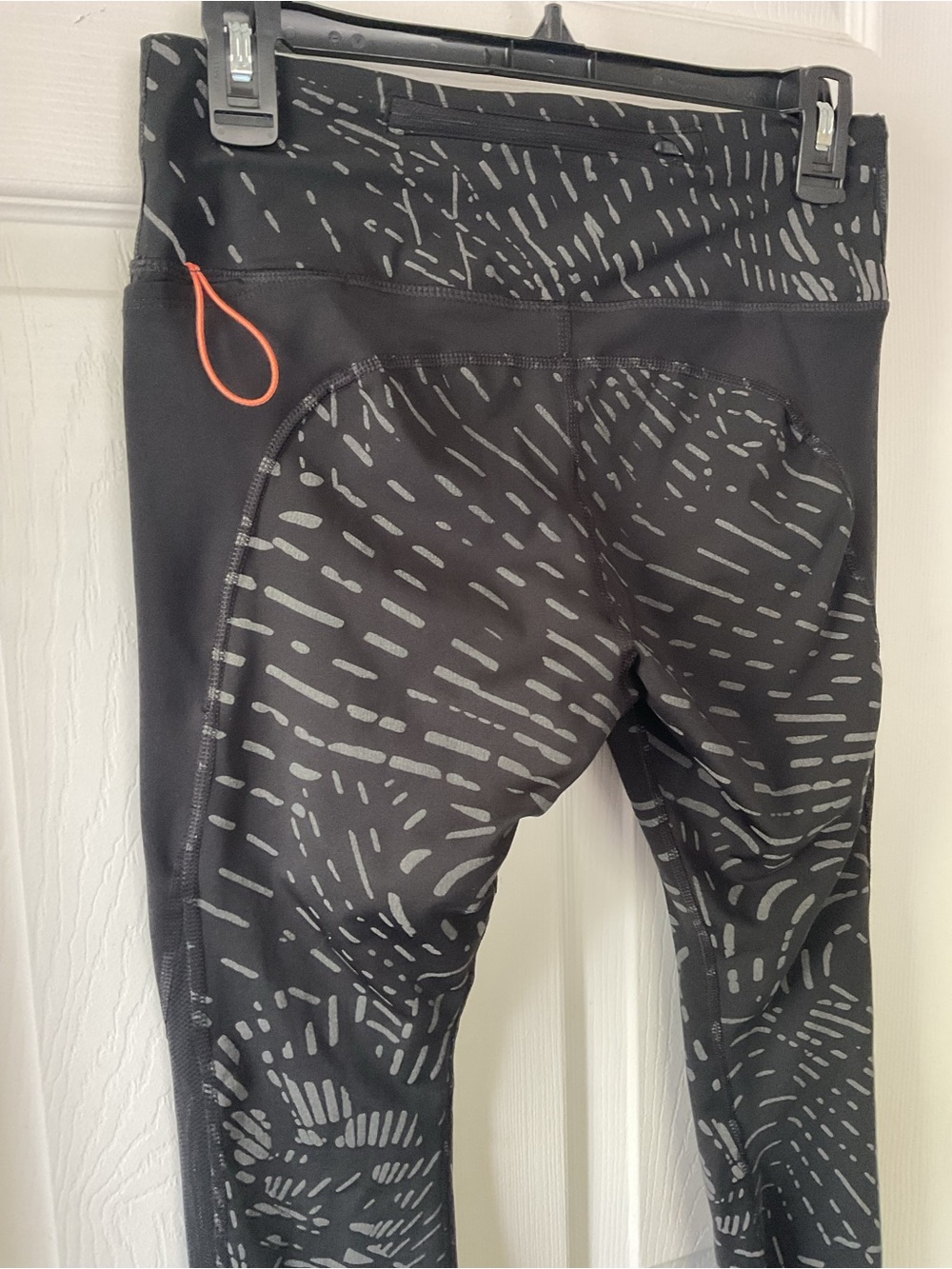 Nike Women’s Dri-FIT Leggings Black Gray Print Size M High Rise Athletic - Picture 7 of 9